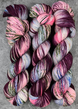 Hand dyed merino yarn