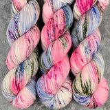Hand dyed merino yarn