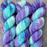 Hand dyed merino yarn