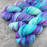 Hand dyed merino yarn