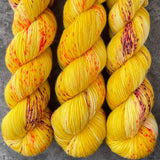 Hand dyed merino yarn