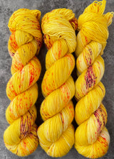 Hand dyed merino yarn