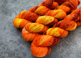 Hand dyed merino yarn