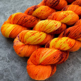 Hand dyed merino yarn
