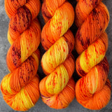 Hand dyed merino yarn