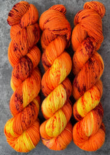 Hand dyed merino yarn