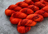 Hand dyed merino yarn