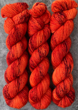 Hand dyed merino yarn