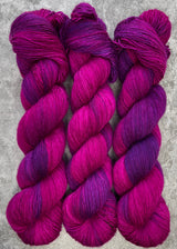 Hand dyed merino yarn
