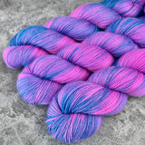 Hand dyed merino yarn