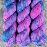 Hand dyed merino yarn