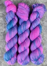Hand dyed merino yarn