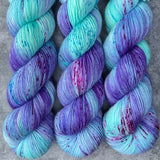 Hand dyed merino yarn