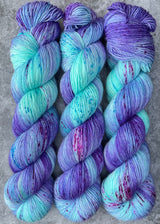 Hand dyed merino yarn