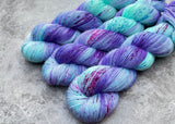 Hand dyed merino yarn