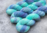 Hand dyed merino yarn
