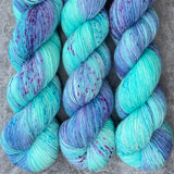 Hand dyed merino yarn