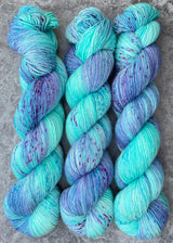 Hand dyed merino yarn