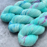 Hand dyed merino yarn