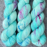 Hand dyed merino yarn