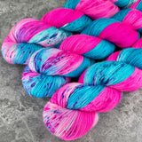 Hand dyed merino yarn