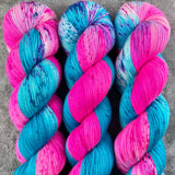 Hand dyed merino yarn