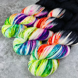 Hand dyed merino yarn