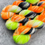 Hand dyed merino yarn