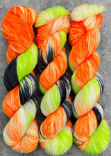 Hand dyed merino yarn