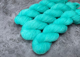 Hand dyed merino yarn