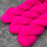Hand dyed merino yarn