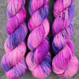 Hand dyed merino yarn