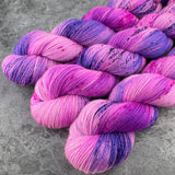 Hand dyed merino yarn