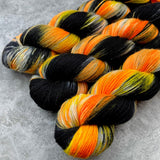 Hand dyed merino yarn