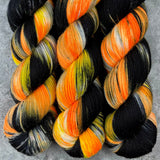 Hand dyed merino yarn