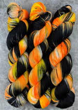 Hand dyed merino yarn