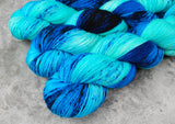 Hand dyed merino yarn