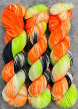 Hand dyed merino yarn
