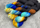 Hand dyed merino yarn