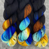 Hand dyed merino yarn