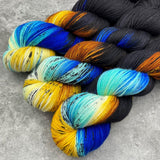 Hand dyed merino yarn