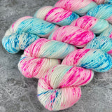 Hand dyed merino yarn