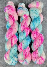 Hand dyed merino yarn