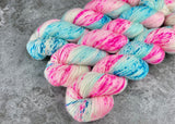 Hand dyed merino yarn