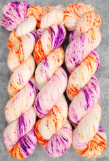 Hand dyed merino yarn