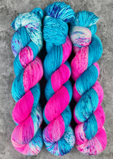 Hand dyed merino yarn