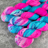 Hand dyed merino yarn