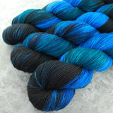 Hand dyed merino yarn