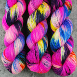 Hand dyed merino yarn