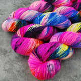 Hand dyed merino yarn